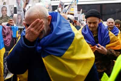 Image for Ukraine brings back 200 POWs in latest swap with Russia, Zelenskiy says