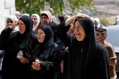 Image for Two Palestinians killed, Israeli stabbed as West Bank settler violence flares
