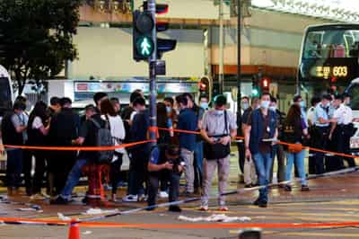 Image for Hong Kong policeman was stabbed in &#8220;lone wolf&#8221; attack- security chief