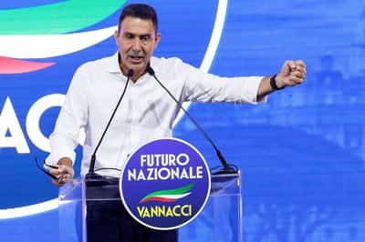 Image for Italy's emerging far-right party overtakes League for first time, poll shows