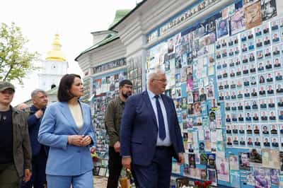 Image for Belarus opposition leader visits Ukraine as Kyiv warns of escalation