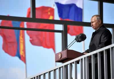Image for Russia sharply scales back Far East war games with China