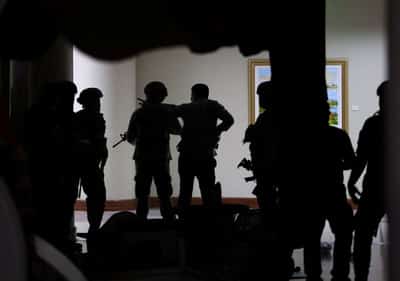 Image for Gunshots fired as chaos erupts at Philippine Senate