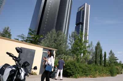 Image for Madrid skyscraper fire is under control, police say