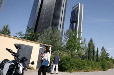 Image for Madrid skyscraper fire is under control, police say