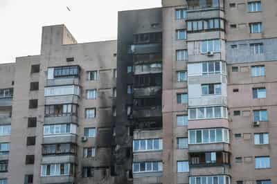 Image for Russia launched 28 missiles and 405 drones overnight, Ukraine says