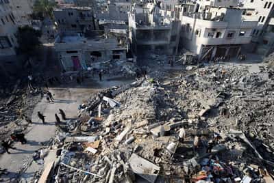 Image for Escalating Israeli strikes kill five people in Gaza, medics say