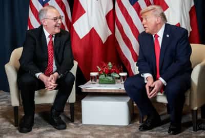 Image for Trump says he agreed to lower tariffs on Swiss imports, but they could rise again