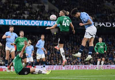 Image for Soccer-Man City survive Cup scare as O'Reilly double helps them past Plymouth