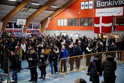 Image for Denmark's left-wing bloc leads election but lacks majority, exit polls show