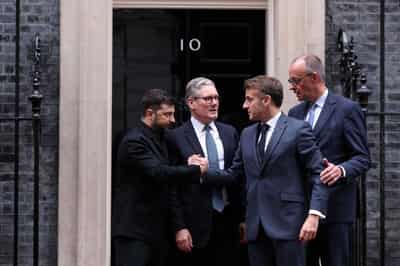 Image for European leaders discuss "positive progress" on making use of frozen Russian assets