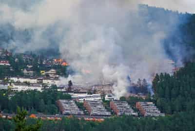 Image for More than 100 homes destroyed in Norway fire