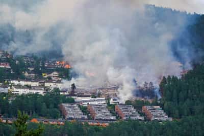 Image for More than 100 homes destroyed in Norway fire