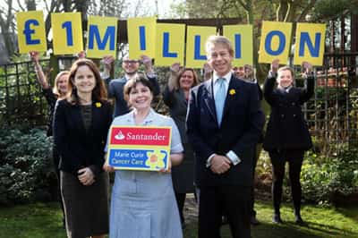 Image for Santander fundraising hits £1 million mark for Marie Curie Cancer Care