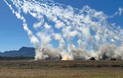 Image for Australia fires first HIMARS long-range rocket in war game with US