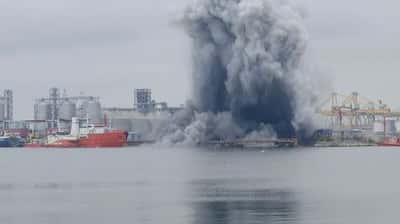 Image for Marine drone self-detonates in Romanian Black Sea port, defence ministry says
