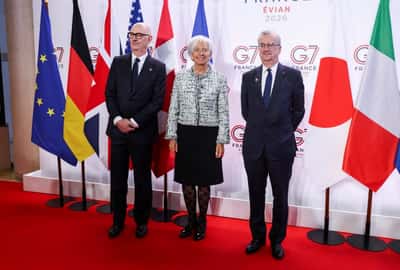 Image for ECB's Lagarde, asked about bond market sell off, replies:"I always worry, that's my job!”