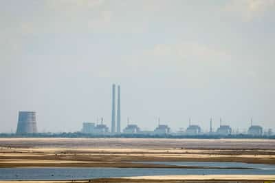 Image for IAEA says drone damaged equipment at Zaporizhzhia nuclear plant in Ukraine