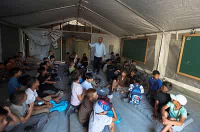 Image for Gaza students return to in-person schooling for first time in three years