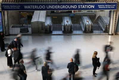 Image for London commuters turn to bikes and boats as Tube strike enters second day