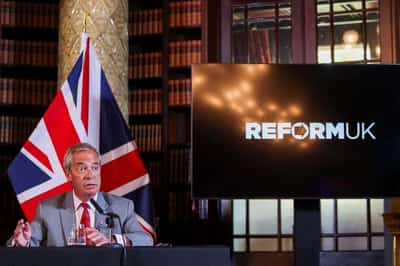 Image for Reform UK's Farage faces off against Count Binface in election