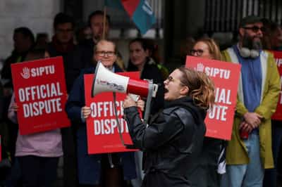 Image for Irish public sector workers strike for first time since 2009 over pay deadlock