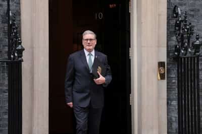 Image for Two men deny conspiring to set fires linked to UK PM Starmer