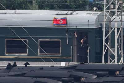 Image for Train used by North Korea's Kim Jong Un seen in Beijing, witnesses say