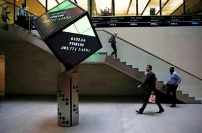 Image for FTSE 100 slips on stronger pound; PM race takes focus