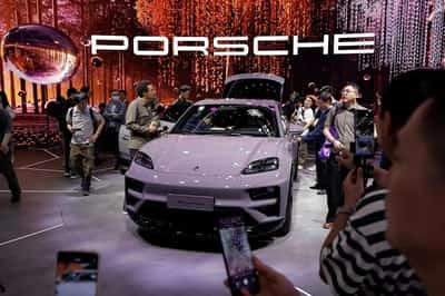 Image for Porsche cuts forecasts due to alloy shortage, shares fall