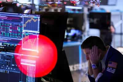 Image for Dollar jumps, U.S. stocks buck global rally