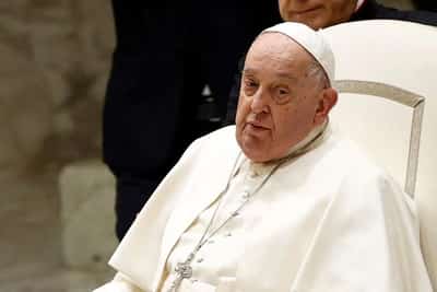 Image for Pope alert and cheerful in hospital, says Italy's PM after visit