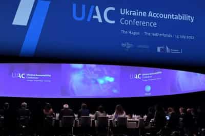 Image for Forty-five nations pledge to coordinate evidence of war crimes in Ukraine