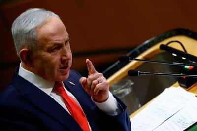 Image for Using old election playbook, Netanyahu projects image as Israel's protector despite Hamas attack