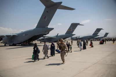 Image for UK&#8217;s Johnson and Biden agree on Kabul evacuation efforts