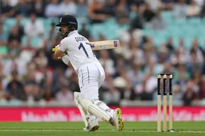 Image for Cricket-Pope century puts England in charge at gloomy Oval