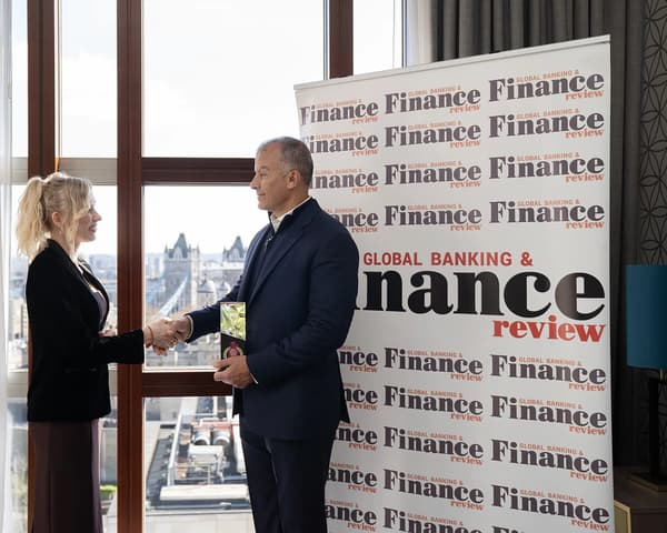 Global Banking & Finance Review magazine photoshoot at the London Stock Exchange