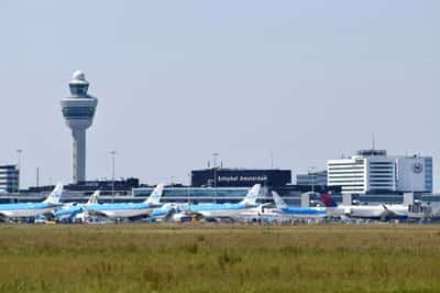 Image for Schiphol airport cancels hundreds of flights due to storm Darragh