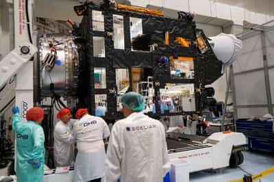 Image for Europe unveils hi-tech satellite to speed up extreme weather warnings