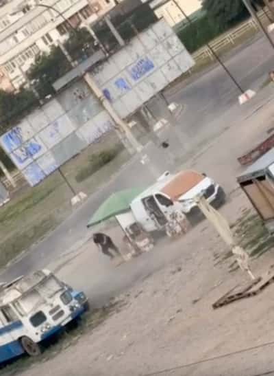 Image for Ukraine accuses Russia of war crime after video shows drone hunting market vendor
