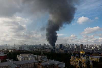Image for Kyiv under missile attack, emergency crews dispatched to two districts, mayor says