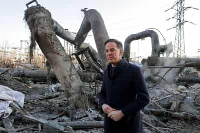 Image for Ukrainian energy minister says Kyiv power plant badly damaged