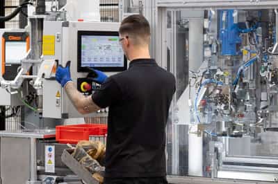 Image for German industrial output rises more than expected in August
