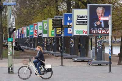 Image for Dutch centrist D66 party wins big in election as Wilders loses support