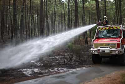 Image for Wildfires ease near Bordeaux and Madrid, bringing respite