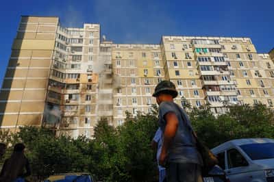Image for Russia says it struck military infrastructure, vessels in Ukraine