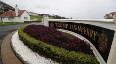 Image for Prosecutors say seven charged with damaging Trump Scottish golf course had 'terrorism connection'