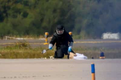 Image for Germany plans anti-sabotage shield after airport drone attack