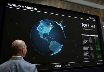 Image for UK's FTSE 100 finishes at record high on Rolls-Royce, LSEG boost