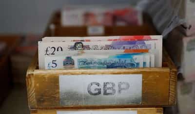 Image for Sterling rises vs dollar, hits three-month low versus euro
